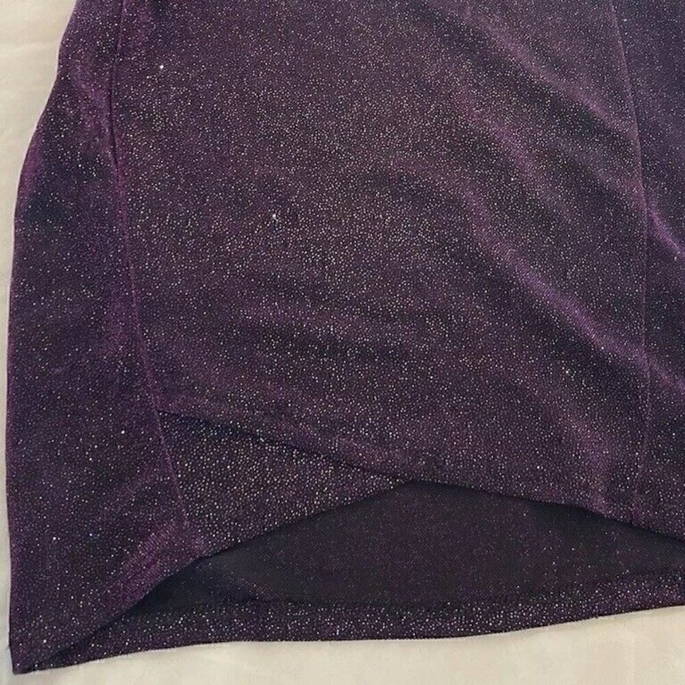 Windsor Women’s Dress Y2K Purle Sparkly fairy Mini Dress Two Tone Prom Party - Picture 6 of 16